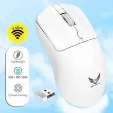 Mouse Sem Fio 2.4G Ergonômico Ajustável 800-1200-1600 DPI Leve Recarregável Para Jogos De Escritório PC Laptop