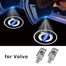 2PCS Universal Led Car Porta Bem-Vindo Projetor De Luz Logotipo Luz Decorativa Do Logotipo Do Carro Volvo