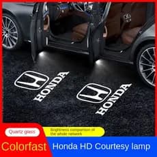 2/4PCS Universal Led Car Porta Bem-Vindo Projetor De Luz Logotipo Luz decorativa Honda do logotipo do carro HR-V Civic Fit City WR-V CR-V