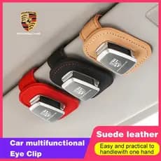 Suporte De Clipe De Viseira De ÓCulos De Sol Para Porsche Boxster Panamera Cayman 911 Acessórios Para Automóveis Porta-CartõEs Para óculos
