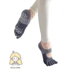 Meia Feminina Profissional Antiderrapante Para Yoga/Esportes/Pilates