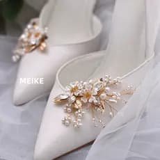 clip de sapatos, adequado para acessórios de sapatos para mulheres, roupa de altos talões/botas, flor de cristal metal