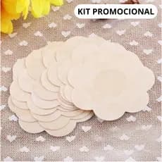 Kit Tapa Seios Invisível Adesivo Protetor com 7,5cm de Diâmetro para Tampar Mamilos Aureola
