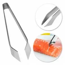 Pinça Culinária Aço Inox  Para Retirar  Espinhas de Peixes -12cm