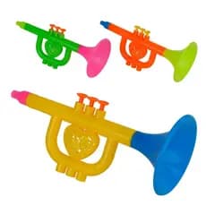 Brinquedo Corneta Musical Infantil De Plástico 22cm - Cores Sortidas 1UN