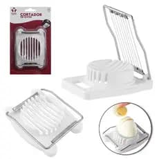 Cortador de Ovos Cozidos Fatiador Manual Cozinha Prático Rápido Compacto