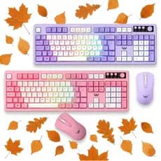 Kit Gamer Teclado Semi-Mecânico LED e Mouse 1200 DPI Sem Fio Altomex