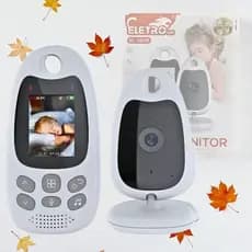 Babá Eletrônica Câmera Portátil Com Monitor Vídeo Colorido Baby
