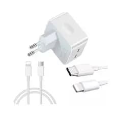 {ORIGINAL} Kit Carregador Turbo Cabo+Fonte Tipo C 2 Entradas