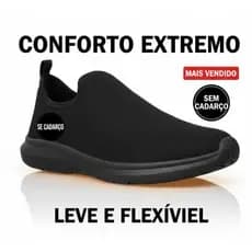 Tênis Meia Feminino Masculino Calce Fácil Caminhada Academia Crosfit Ortopédico Esportivo Unissex