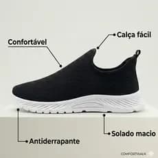 Tênis Masculino Sem Cadarço Tipo Meia Ideal Para o Dia a Dia Calce Fácil Leve Confortável Promoção