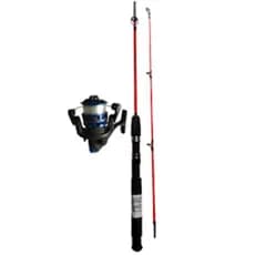 Kit De Pesca Completo Para iniciante 1 Vara 1.35 mt + 1 Molinete com Linha + isca