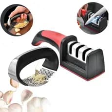 Espremedor de Alho Inox Profissional Triturador Amassador Manual Aço Inox Resistente Cozinha