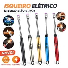 Acendedor De Fogão Elétrico Recarregável USB Isqueiro Para Fogão Churrasqueira Vela Original