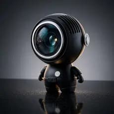 Mini Ventilador Astronauta Portátil USB Recarregável Sem Fio Robô De Mesa E Mão