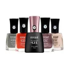 Esmalte Risque Diamond Gel / Top Coat Fixador - UNIDADE