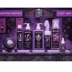 Kit Monster High Fenzza Skincare bodycare*Lançamento(Espuma,Body Splash,Sabonete,Esfoliante,HIdratante,Sérum,Água mic))