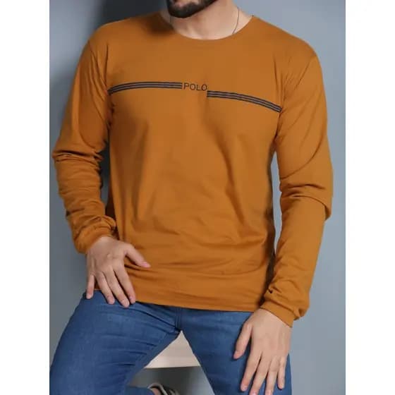 Camiseta manga longa masculino camisa blusa sem capuz basico estampada