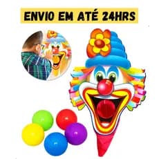 Boca Palhaço Bocão Festa Junina Arraial Painel Jogo Gincana