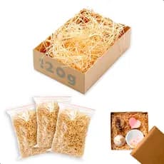 Palha Decorativa 240g 120g 60g Para Cestas Palha Madeira Natural Pascoa Café da Manhã Festas