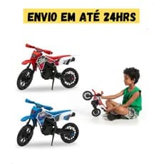 Brinquedo Mega Moto Cross De Trilha Grande Realista Infantil