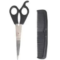 Kit Tesoura e Pente Para Cabelos HAIR-CUTTING TD158