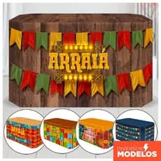 Capa de Mesa Para Festas Decoração Em Tecido Forro Veste Fácil - Diversos Modelos
