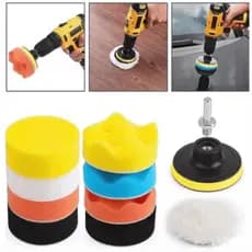 Kit 11 Boinas Disco Esponja Polimento Limpeza Carro Madeira automotivo Para fusadeira e parafusadeira