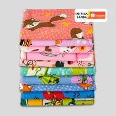 Kit 03 Toalhas De Banho e Praia Infantil Gigante Estampada Laune haus