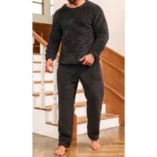 Pijama Masculino, Blusa Manga longa, Calça De Teddy Sherpa