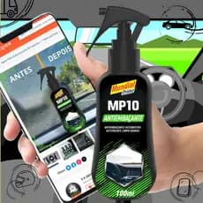 AntiEmbaçante MP10 PARA VIDROS CARRO CASA VIDRAÇARIA Viseira Espelho Parabisa Vidros Laterais 100ml