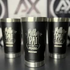 Kit 10 Copos Térmicos 473ml Personalizados a Laser – Seu Nome ou Logo!