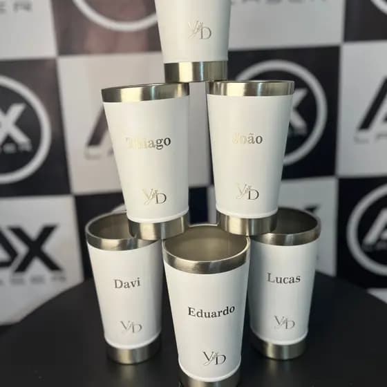 Kit 35 Copos térmico personalizado a laser