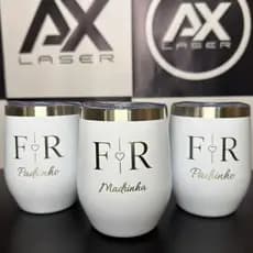 Kit 16 Copos cuia térmico personalizado a laser