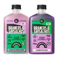 Lola Brancos e Grisalhos Shampoo Hidratante 250ml & Shampoo Silver 250ml - Lola Cosmetics