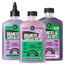 Lola Brancos e Grisalhos Shampoo Hidratante Shampoo Silver Condicionador Booster Lola Cosmetics