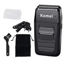 Barbeador Kemei KM-1102 preto 110V/240V