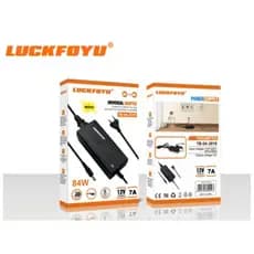 Fonte Adaptador Dc 12V 7A 84W Bivolt 100% Preto