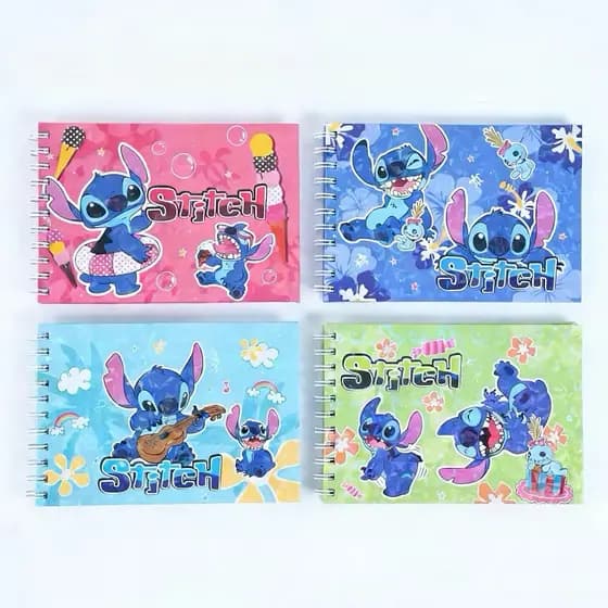 Livro De Colorir Stitch 50 Folhas Caderno de Desenho Estilo Coloring Book Varios Temas