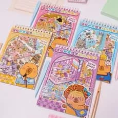 Kit de Adesivos 3D 8 Cenarios para Montar Seu Mini Mundo-Atividade DIY Infantil