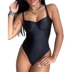 Body Feminino Acetinado Blogueira Moda sem Bojo Tendencia