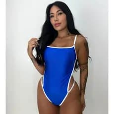 Body Cavado Feminino Alças Finas Verão Confortável Maiô Acetinado
