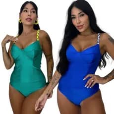 Body Feminino Trançado Acetinado Confortável Verão Maiô Básico