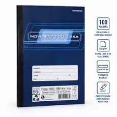 Caderno De Controle Completo para Gestão Financeira Movimento de Caixa Profissional para Escritório e Negócios100 Folhas
