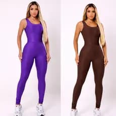 MACACÃO FITNESS FEMININO LONGO MUSCULAÇÃO TREINO ACADEMIA
