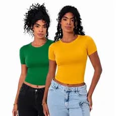 blusa feminina baby look feminina blusinha feminina casual