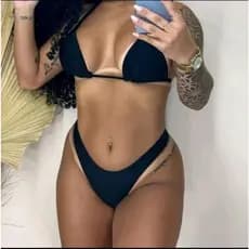 Conjunto Biquíni Asa Delta Sem Bojo Varias cores Promoção