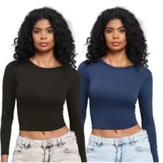 kit 2 blusa feminina manga longa blusinha inverno de compressão