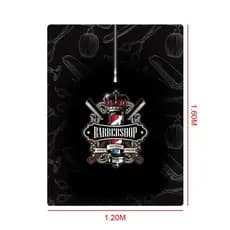 Capa De Corte Barbeiro Cabeleireiro Micro Fibra Capa Premium Barber Ziper Barber Pole