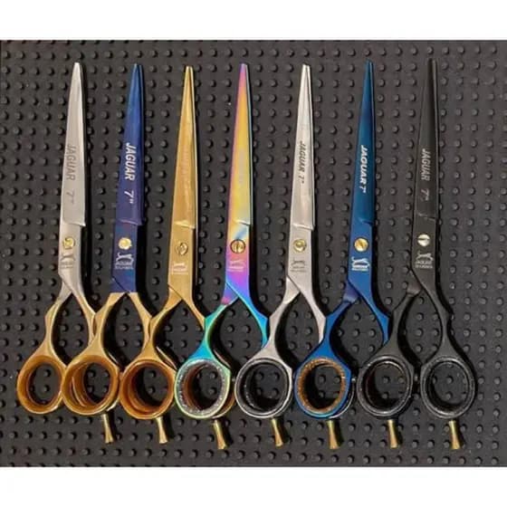 Tesoura Corte Fio Navalha/Laser/Dentada Reta Jaguar